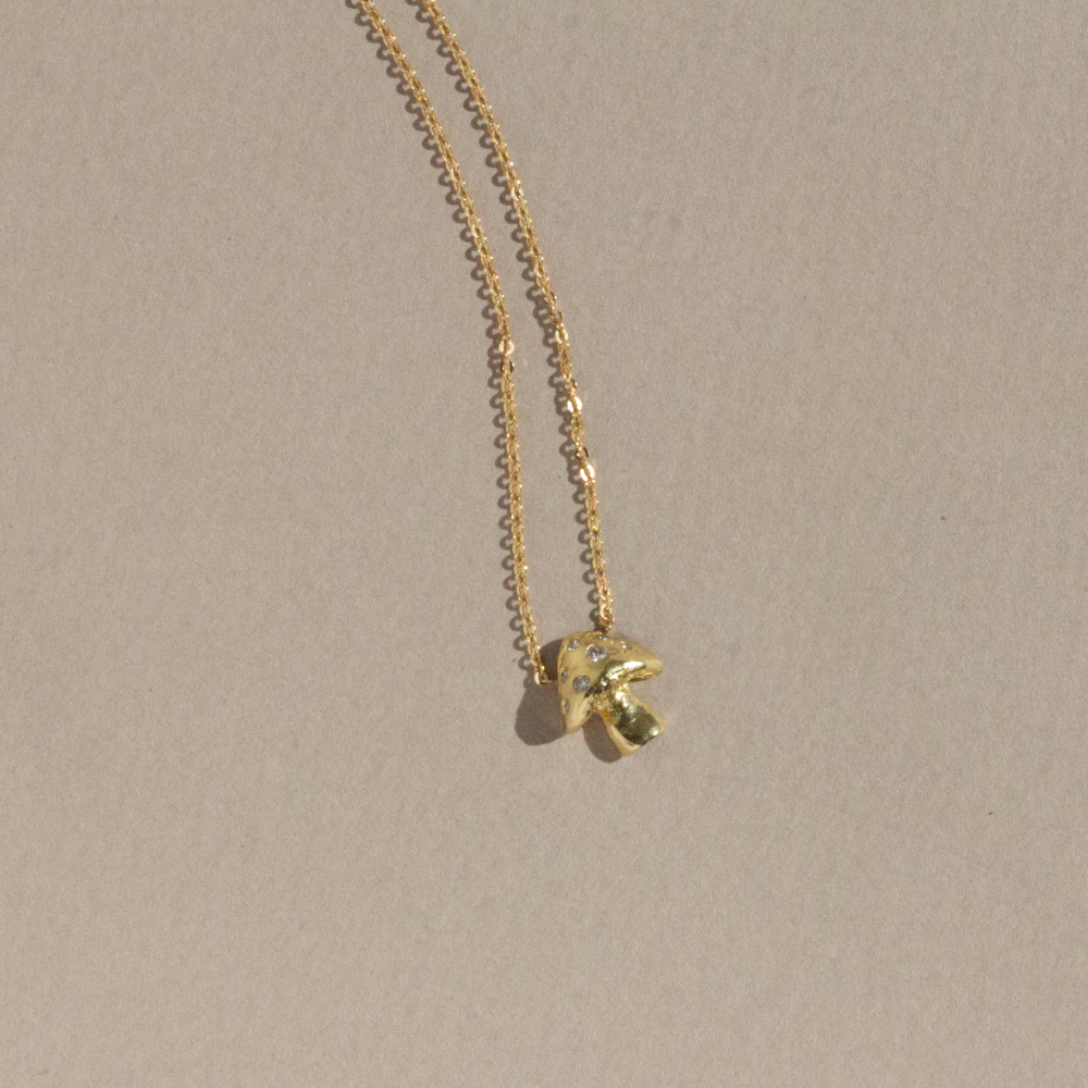 Diamond Fungi Necklace