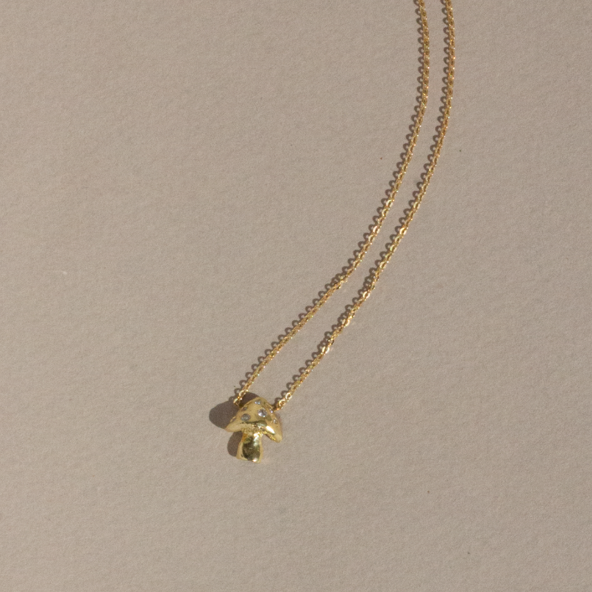 Diamond Fungi Necklace