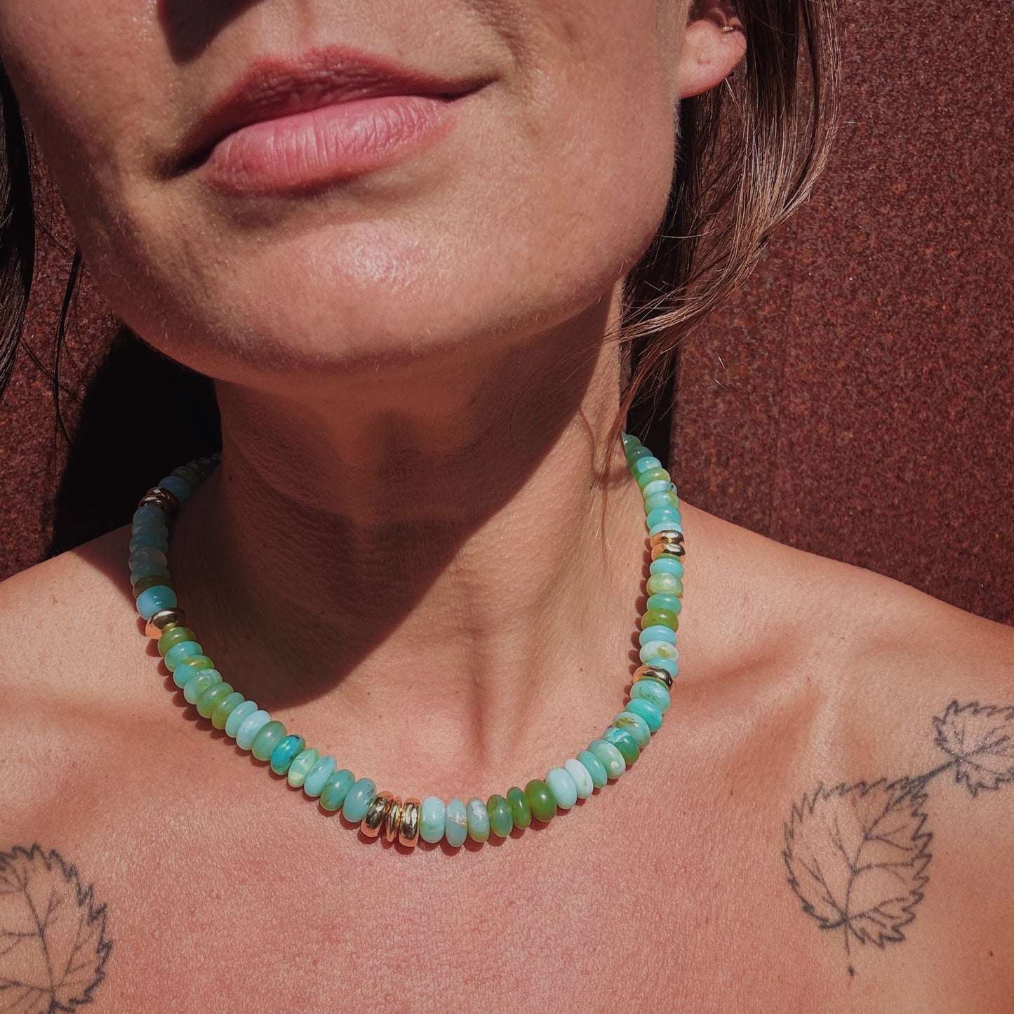 Peruvian Opal and Gold
