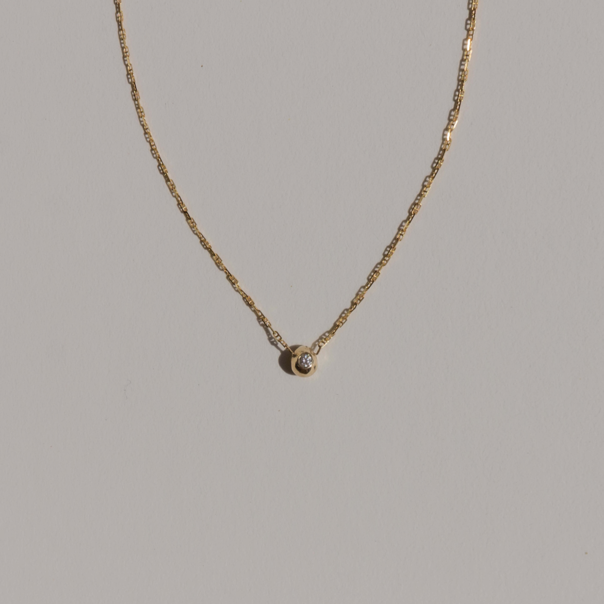 Diamond Pebble Necklace