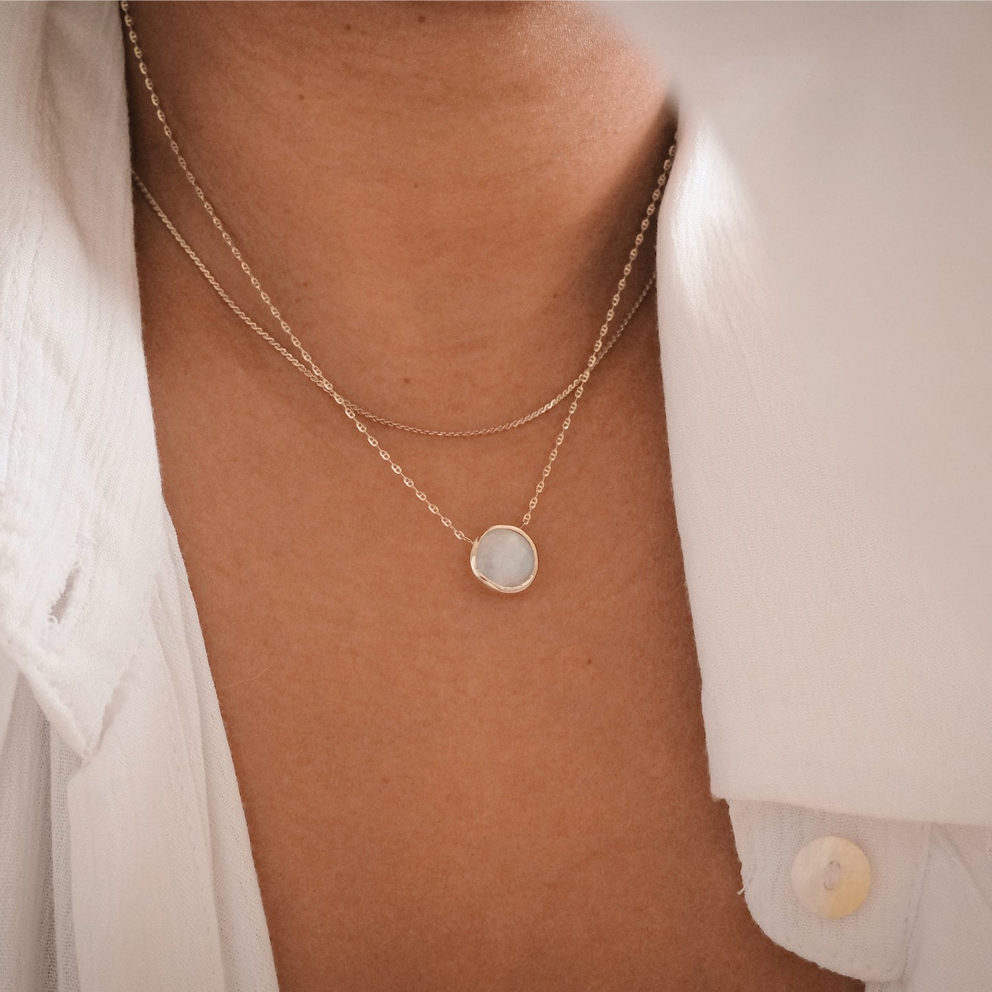 Gemstone Beacon Necklace