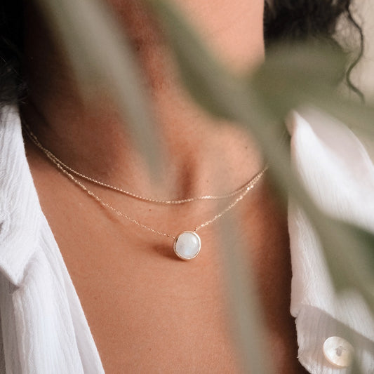 Gemstone Beacon Necklace